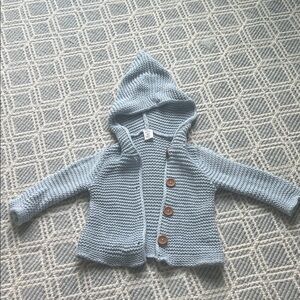 Nordstrom Baby 3m Soft Blue Knit Sweater
